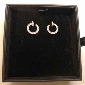 Vince Camuto Silver Crystal Earrings